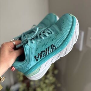 Hoka‎ One One Bondi 7 Women’s Running Shoes Aqua Blue Size 7.5